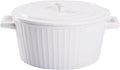 WHJY White Colorful Ceramic Casserole Dish by WHJY