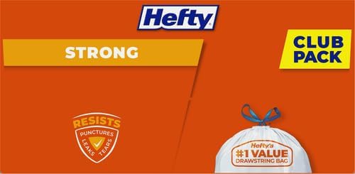 Hefty Strong White 13 Gallon Trash Bags - Image 14