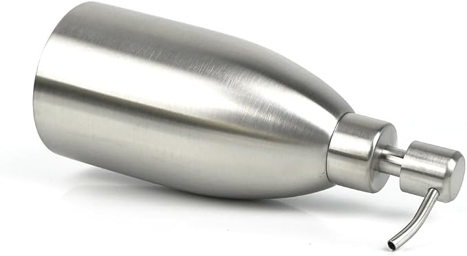 304 Stainless Steel Soap Dispenser 16oz Rust-Proof Liquid Soap Pump Bottle - Image 4