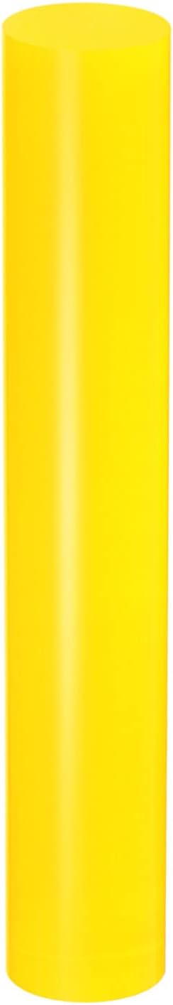 HARFINGTON Acrylic Clay Roller 6 Inch x 1 Inch Solid Non-Stick Plastic Round by HARFINGTON