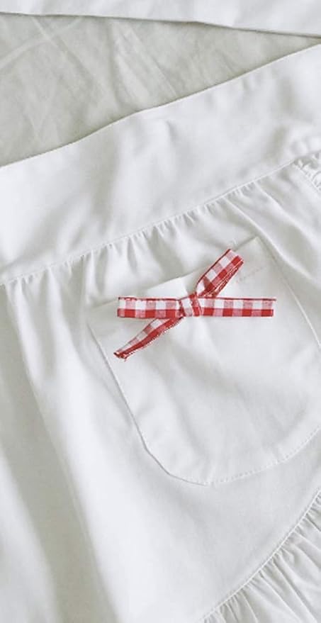 CRB Fashion Waist Apron Kitchen Cooking Restaurant Cotton Bistro Half Aprons - Image 2