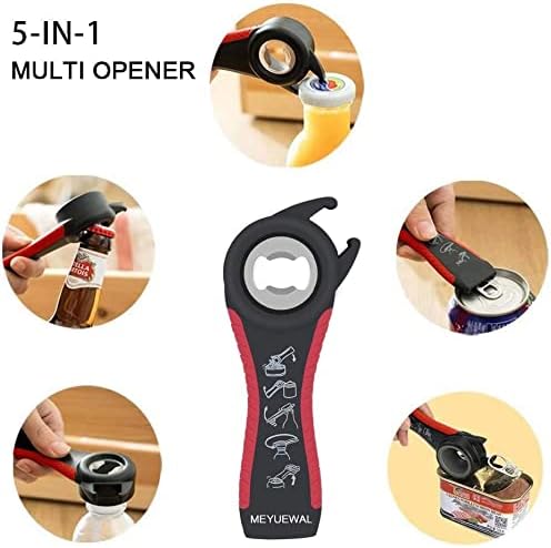 Jar Opener, 5 in 1 Multi Function Can Opener Bottle Opener Kit - Image 3