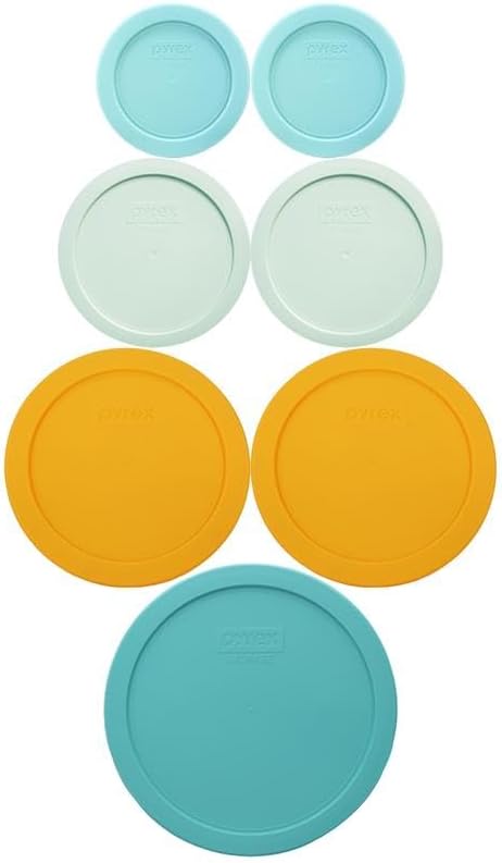 ​Pyrex 7402-PC 6/7-Cup Sea Glass, 7201-PC 4-Cup Lemondrop Yellow, 7200-PC 2-Cup by Pyrex