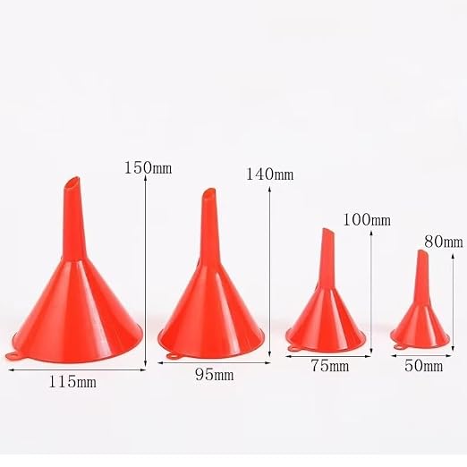 Plastic Oil Funnel Set, 5-Piece Automotive Funnels - Image 3