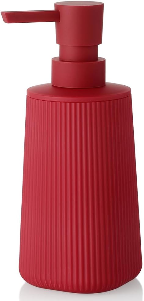 Small Soap Dispenser for Bathroom and Kitchen, Modern Farmhouse Striped Style by KellyHome