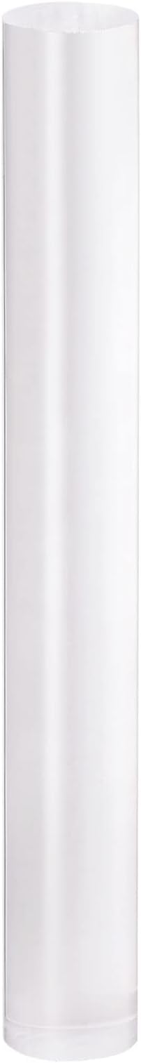 HARFINGTON Acrylic Clay Roller 8 Inch x 1 Inch Solid Non-Stick Plastic Round by HARFINGTON