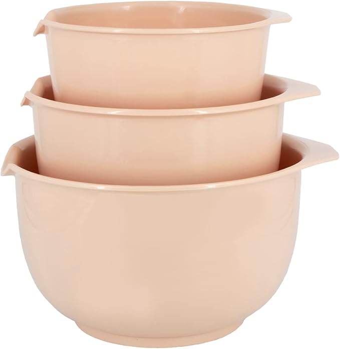 Glad Mixing Bowls with Pour Spout| Nesting Design Saves Space | Non-Slip by GladTrashFoodStorage