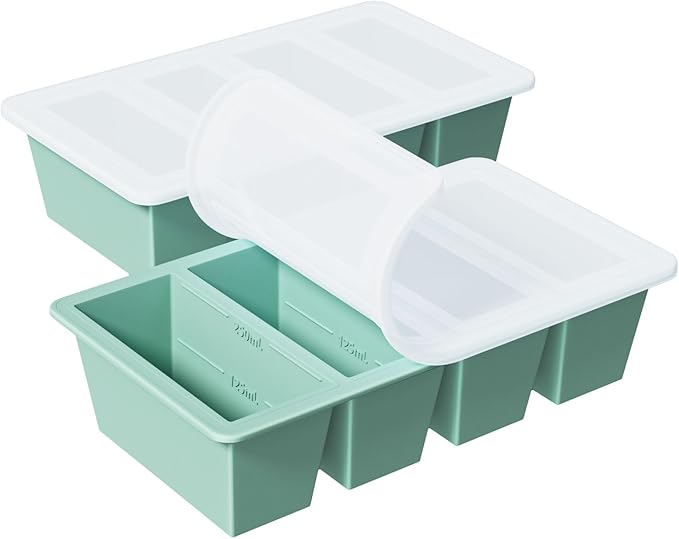 Silicone Freezer Tray for Sauce Cube: GGOW Silicone Freezing Tray for Soup by GGOW