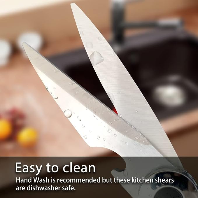 Kitchen Scissors 2 Pack Kitchen Shears All Purpose Heavy Duty Dishwasher Safe - Image 5