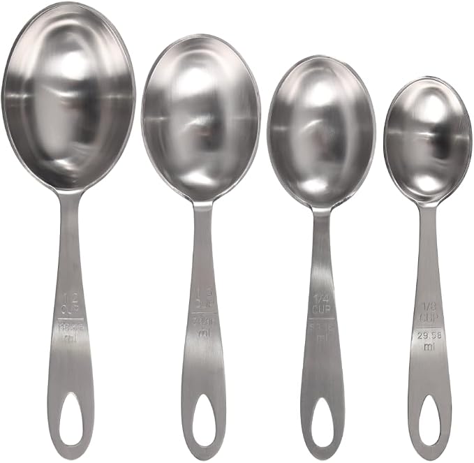 Lindy's MPC4 4-Piece Stainless Steel Measuring Scoop Set, 9 inches long - Image 4