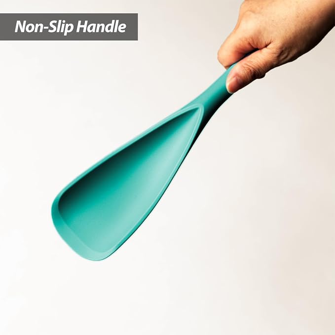 Cooking Spoon for Nonstick Cookwares, VOVOLY Silicone Spoon for Mixing - Image 6