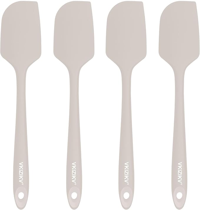 4 Pcs Silicone Spatula Set, 11.4 In, 600°F Heat Resistant Rubber Spatulas by Unknown