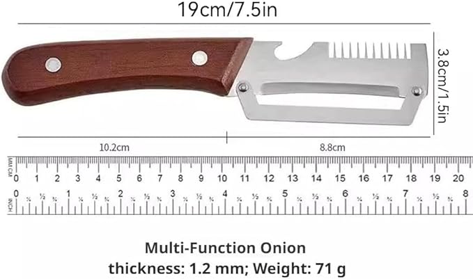2PCS 3-in-1 Multifunctional Vegetable Peeler, Zero Snag Wooden Peeler, - Image 7
