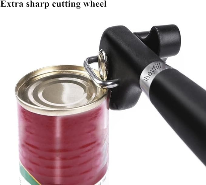 Safety Manual Can Tin Opener, Stainless Steel Ergonomic Anti Slip Design - Image 5