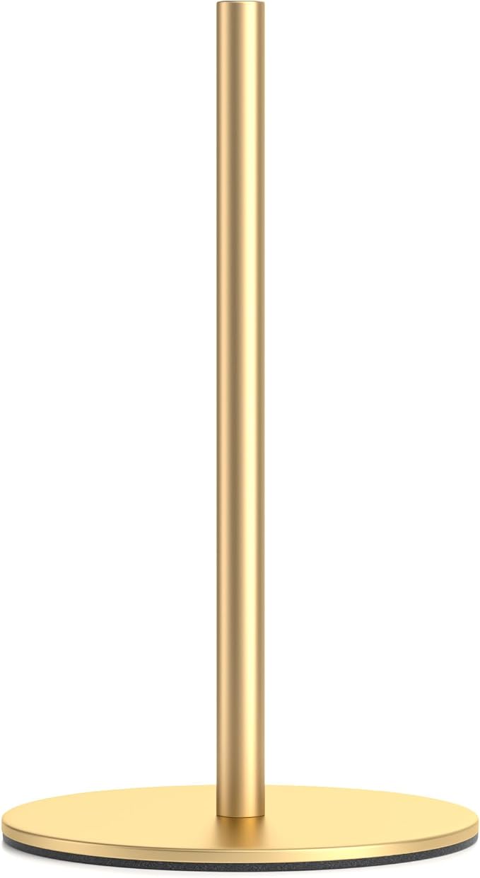 Gold Free-Standing Paper Towel Holder, Premium Stainless Steel Towel Holder by niffgaff