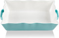 Sweejar Casserole Dishes for Oven, Ceramic 9x13 Baking Dish, Wave Edge Bakeware by Sweejarco1949