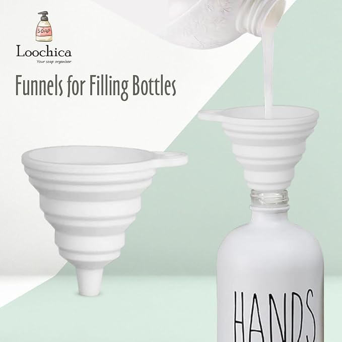 LOOCHICA 2 Pack Glass Soap Dispenser Set - Image 4
