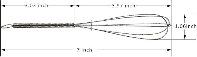 CHuangQi 7 inch Stainless Steel Whisk - Image 2