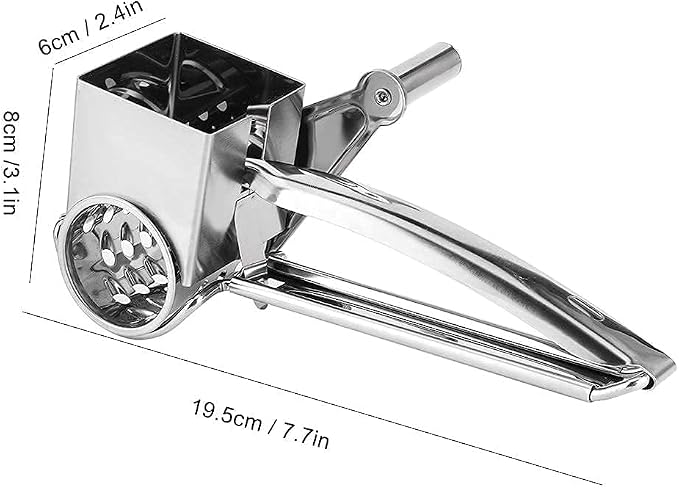 Stainless Steel Single Drum Rotary Cheese Grater, Mozzerella, Vegetables and - Image 8