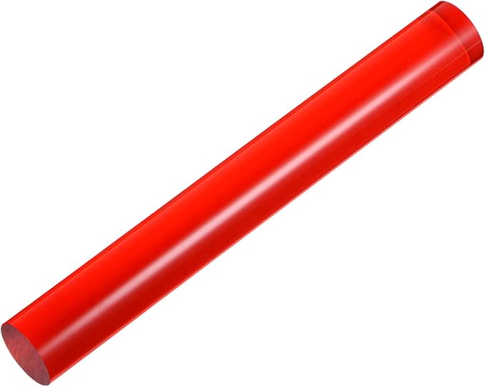HARFINGTON Acrylic Clay Roller 8 Inch x 1 Inch Solid Non-Stick Plastic Round - Image 3