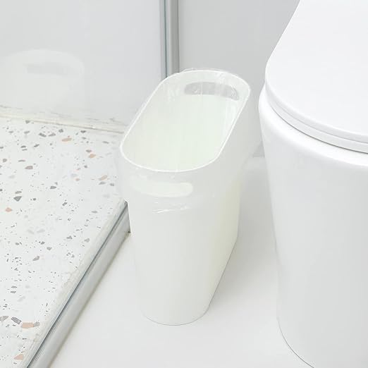 rejomiik Small Trash Can, 3.5 Gallon Slim Garbage Can Plastic Waste Basket - Image 4