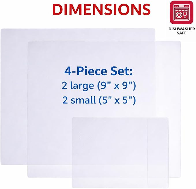HIC Kitchen Splatter Guards for Microwave, BPA Free - Image 5