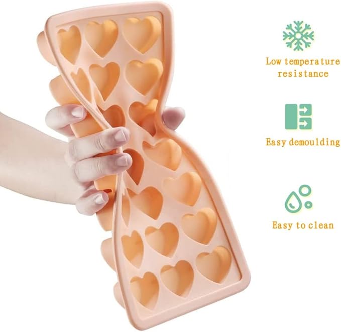 2 Pack Heart-Shaped Ice Cube Trays - Image 3