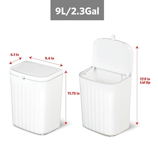 Glad Roomate Under Counter Waste Bin | Space Saving Small Trash Can - Image 2