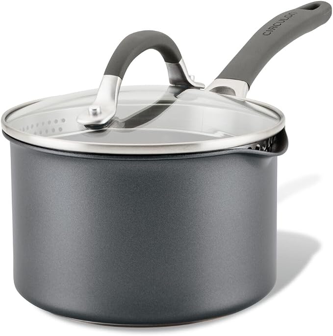 Circulon A1 Series w/ScratchDefense Nonstick Induction Straining 2qt SaucePan - Image 11