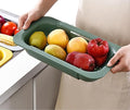 NIWWIN Collapsible Kitchen Colander Strainer, Expandable Over the Sink Colander by NIWWIN