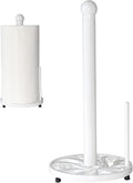White Cast Iron Paper Towel Holder by Minluful