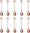 AnSaw Elegant Rose Gold Leaf Coffee Spoons by AnSaw