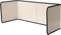 4 Sided Beige Splatter Guard Foldable Stainless Steel Stove Splash Guard Oil by Unknown