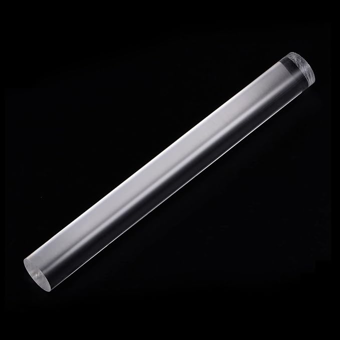 HARFINGTON Acrylic Clay Roller 9 Inch x 1 Inch Solid Non-Stick Plastic Round - Image 3