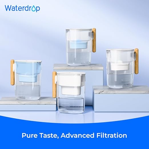Waterdrop PT-04C-A Alkaline Water Filter Pitcher, 10-Cup Capacity, Clean & - Image 9
