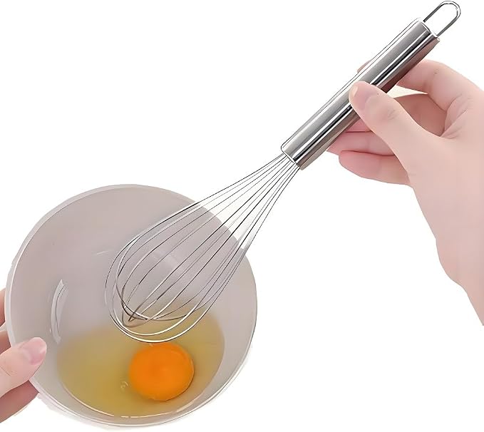 10 inch Stainless Steel Whisk, 5 inches - Image 5