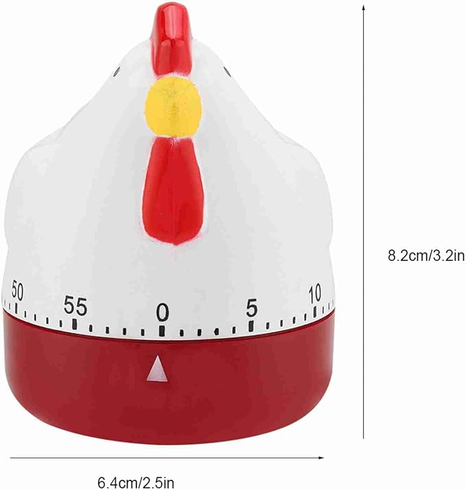 Kitchen Timer Cute, Lovely Egg Time Meter, Chicken Mechanical Wind up Timer - Image 2