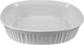 CorningWare FS12 1.5qt/1.4L French White Oval Ceramic Casserole Bakeware Dish by CorningWare