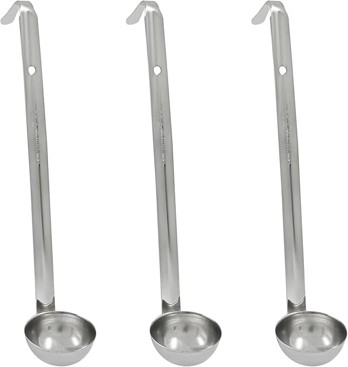 Piutouyar 3 Pcs 1 oz Soup Ladle Set, Stainless Steel Ladle by Piutouyar