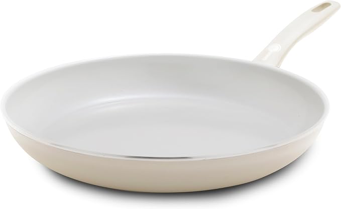 GreenPan Dover 12” Frying Pan Skillet, Non-Toxic PFAS-Free PFOA-Free Ceramic by GreenPan