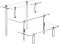 HENABLE Acrylic Display Risers, Acrylic Perfume Stand Organizer, Tabletop Use by HENABLE