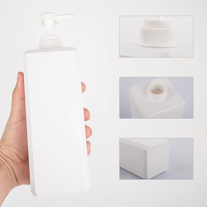 Pump Bottle, Refillable Plastic Empty Lotion Soap Dispenser Liquid Container - Image 4