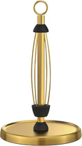 Gold Paper Towel Holder Countertop, One-Handed Tear, Stainless Steel, Weighted by HZE