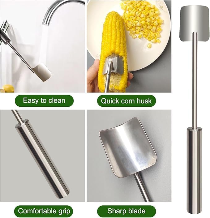 2 Packs Corn Peeler for Corn on the Cob, 2026 Upgraded Corn Stripper for Corn - Image 7