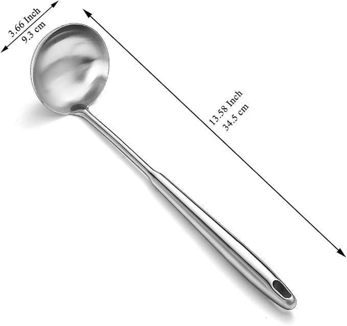Stainless Steel Soup Ladle – Extra-Deep Large-Capacity Ladle - Image 2