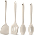 P&P CHEF Kitchen Utensil Set, 4 Pieces Non-stick Silicone Cooking Utensils by PPCHEF