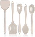 TeamFar Silicone Cooking Utensils Set, 5-Piece Heat Resistant Kitchen Utensils by TeamFar