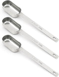 3PCS 1tbsp Single Measuring Spoon, Stainless Steel Long Handle Individual by BERYLER