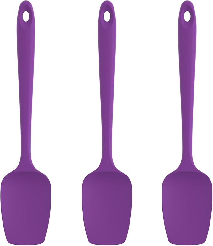 U-Taste Silicone Spoon Spatula Set, 600ºF High Heat Resistant Food Grade by U-Taste