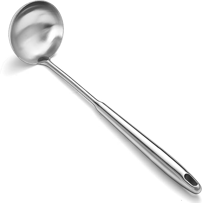 Stainless Steel Soup Ladle – Extra-Deep Large-Capacity Ladle by ReaNea